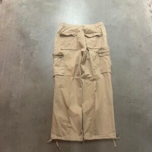 Y2K baggy wide leg mens khaki‎ cargo utility pants skater 90s 36
